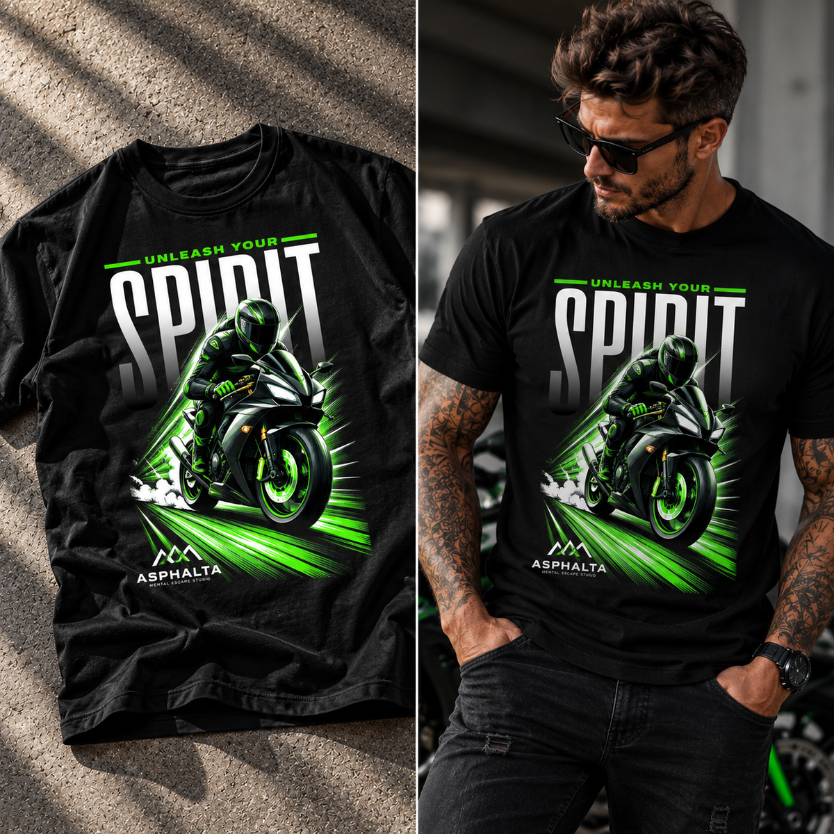 Herren T-Shirt "UNLEASH YOUR SPIRIT"
