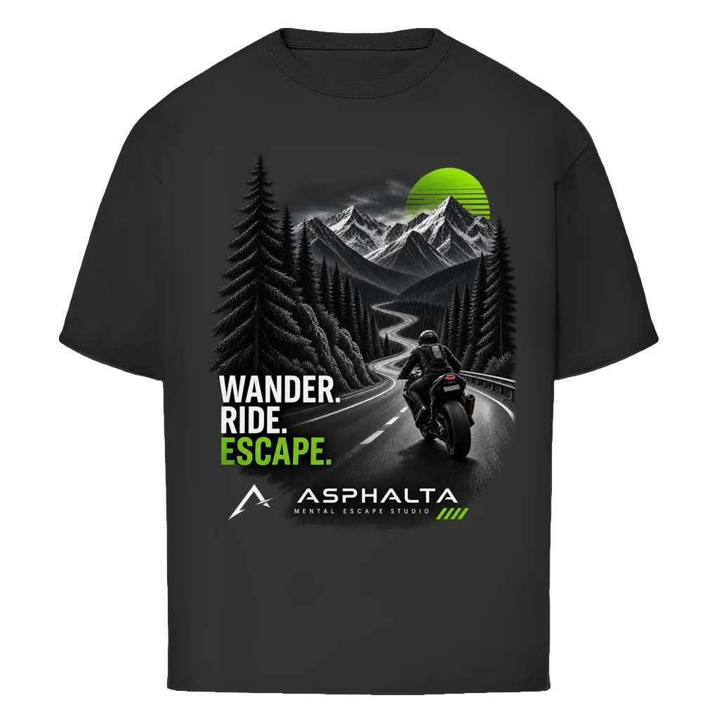 Oversize T-Shirt "WANDER.ESCAPE."