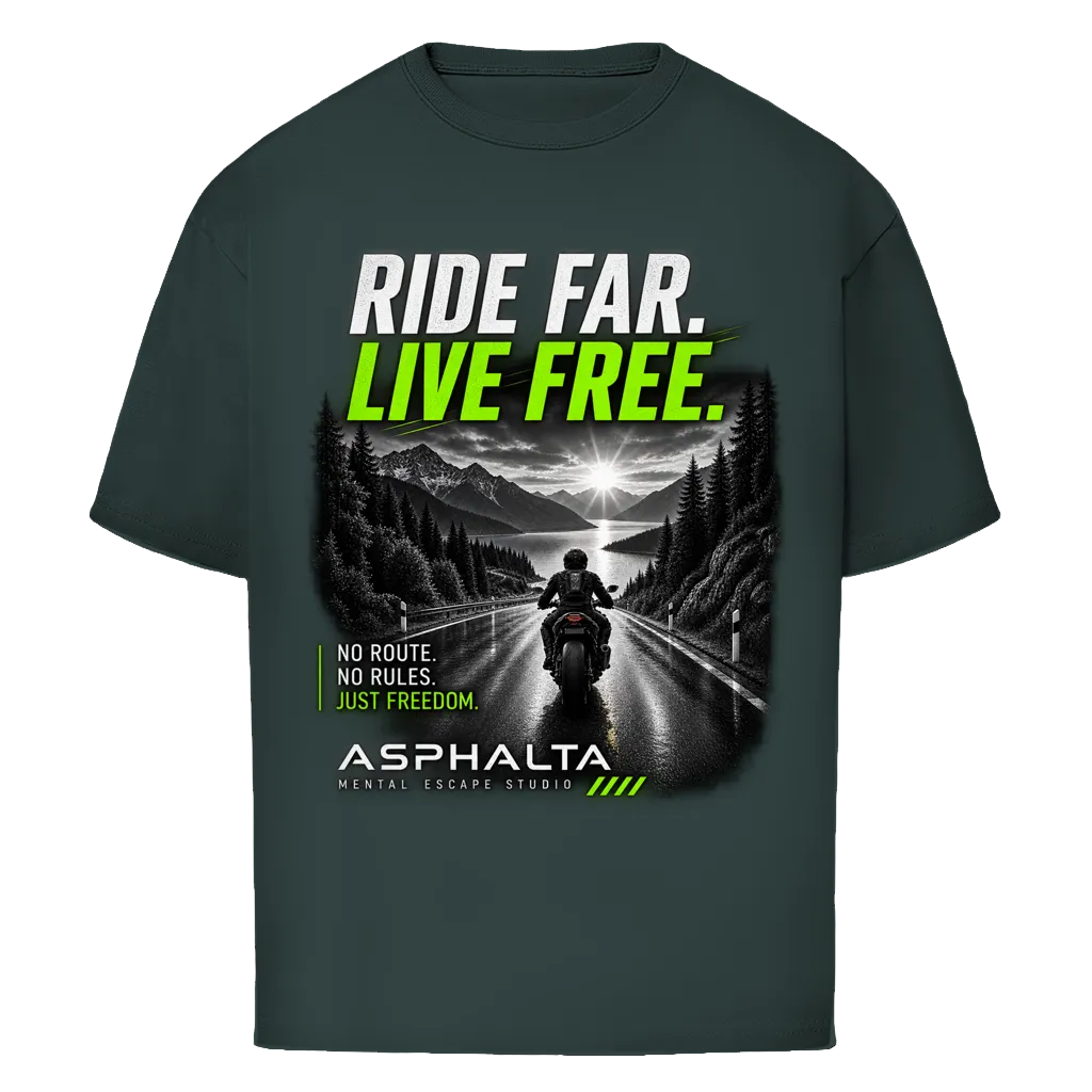 Oversize T-Shirt "RIDE FAR."