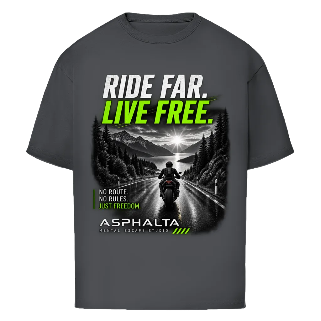 Oversize T-Shirt "RIDE FAR."
