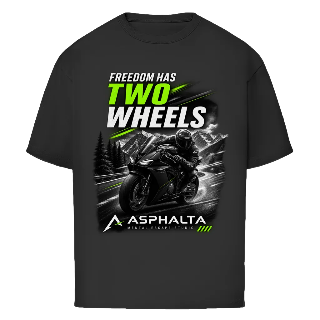 Oversize  T-Shirt "Freedom - Two Wheels"