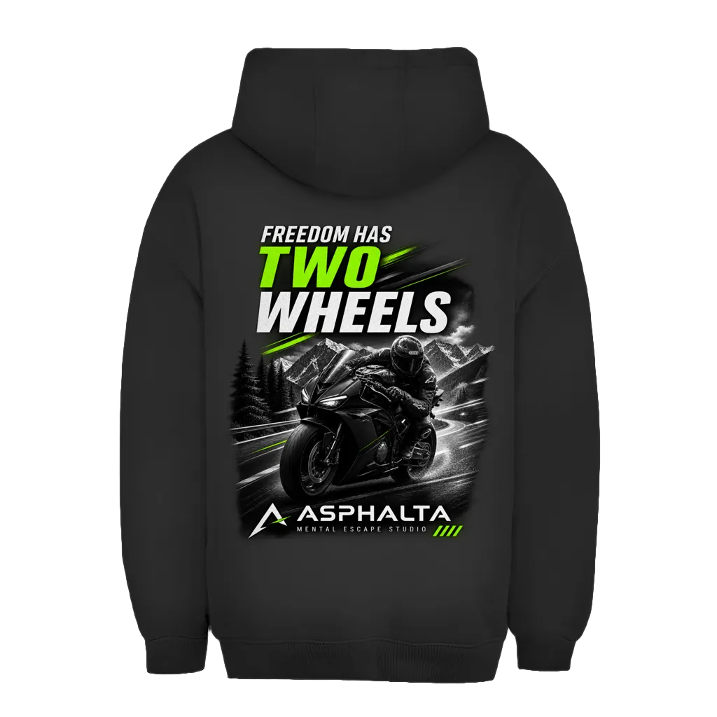 Unisex Oversize Hoodie "FREEDOM - TWO WHEELS"