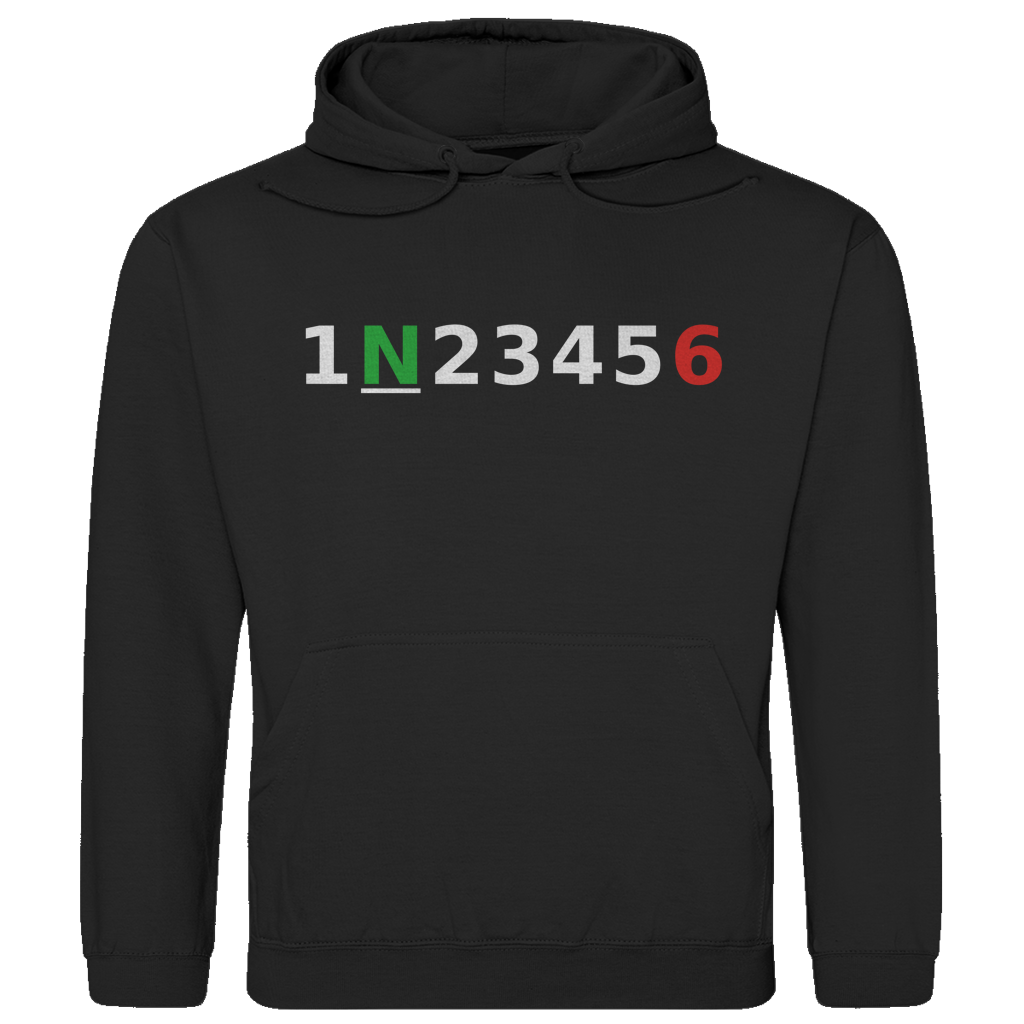 Herren Hoodie "1N23456"