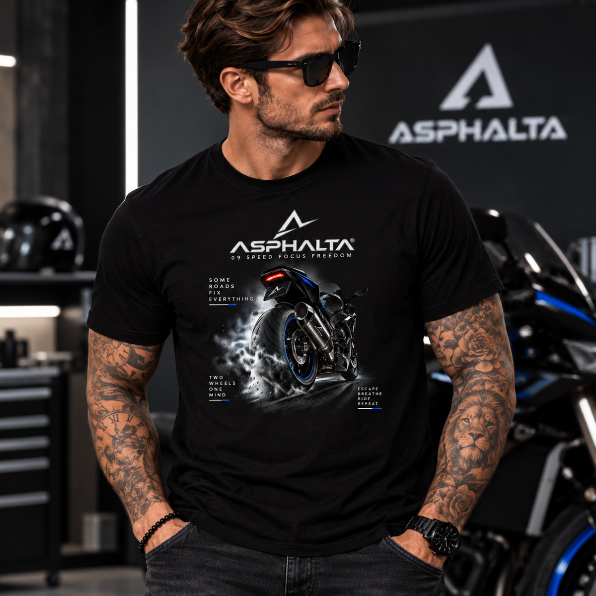 Herren T-Shirt "Auspuff"